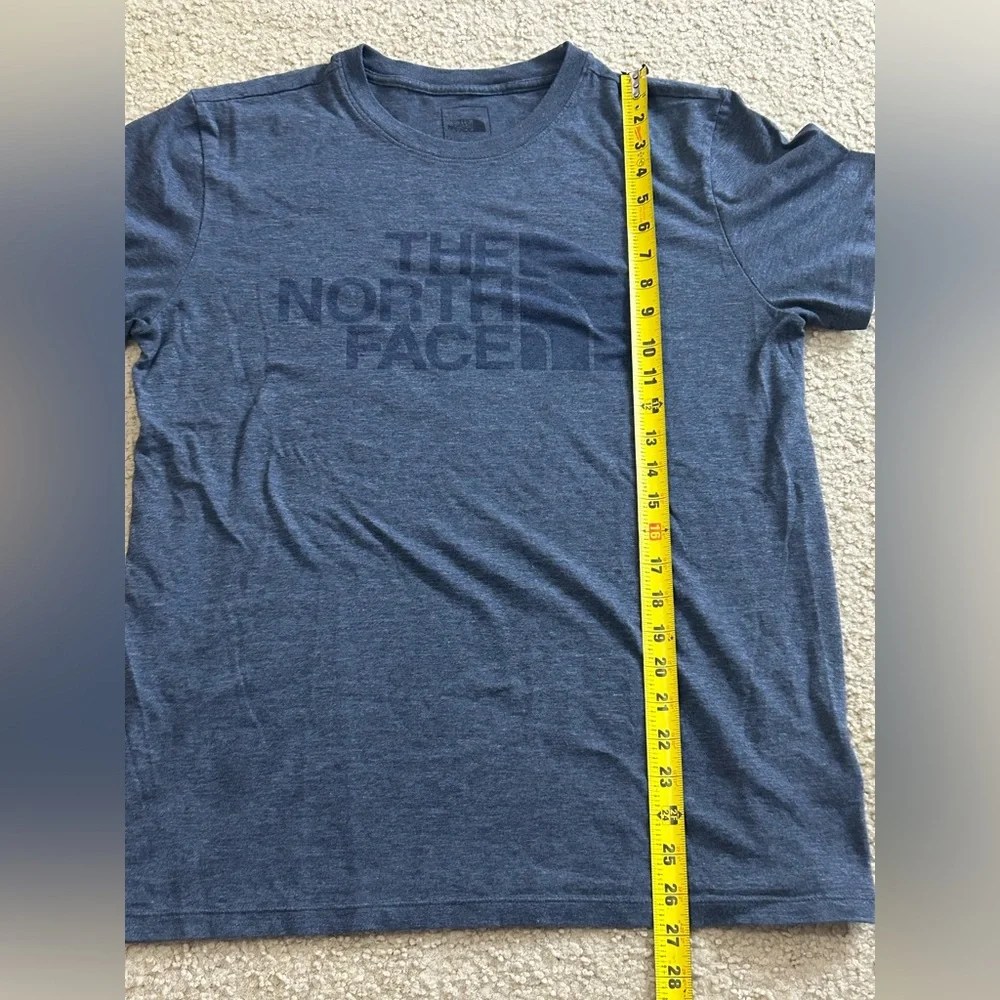 The North Face T-Shirt Men’s Large Half Dome Logo Blue Heather